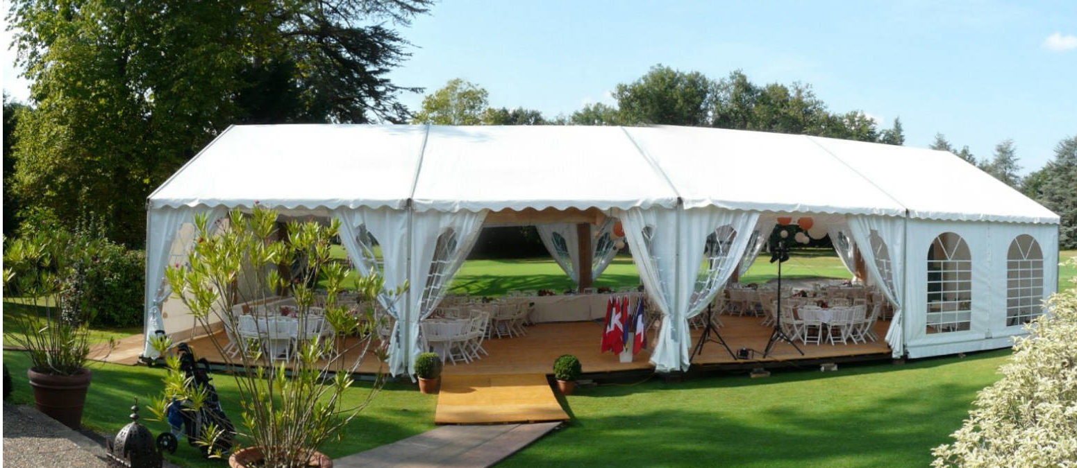 Tente de réception taille sur mesure (25 m² à 250 m²) - Abrifete - location  chapiteaux paris